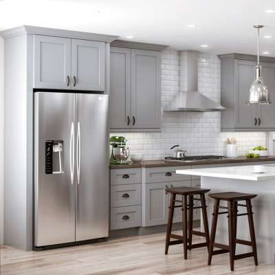 Apartment Cabinets Gloss Finish Modular Kitchen Pantry Cupboards